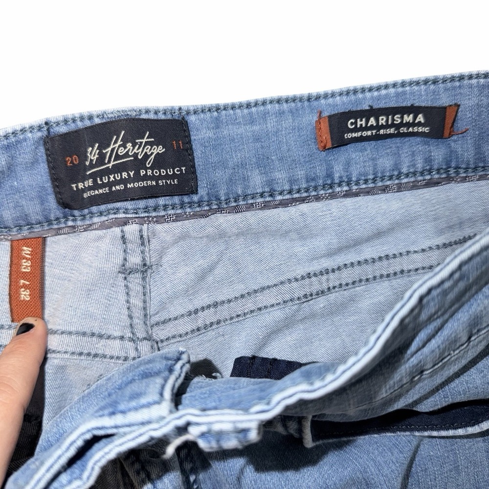 34 Heritage Charisma Comfort-rise, Classic Jeans 32x31 - Picture 5 of 6